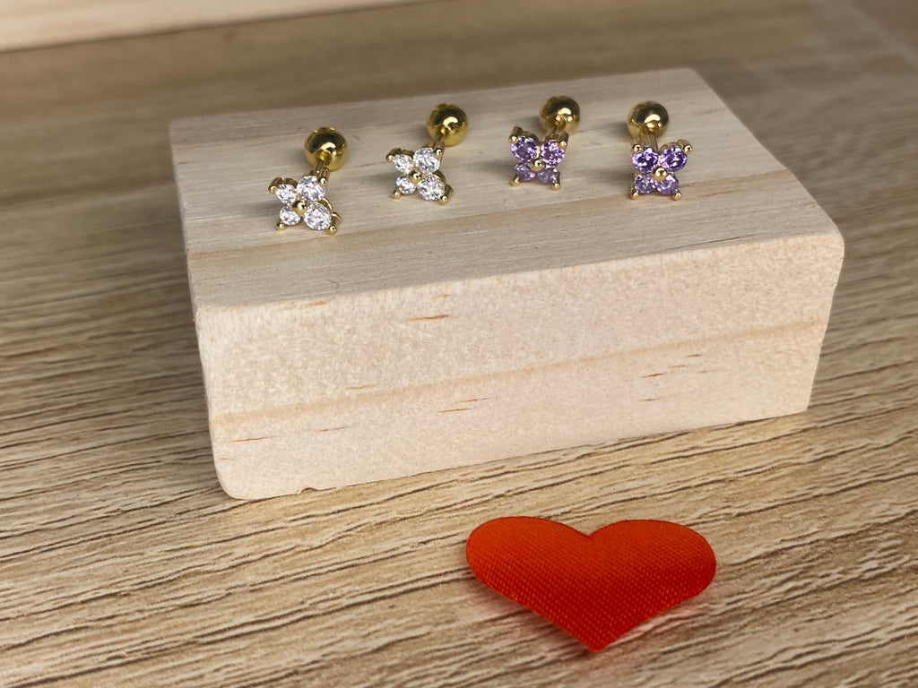 Boucles d’oreilles/ Piercing PAPILLONS 1pcs